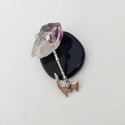 Sterling Silver Darius Axe Pendant: Handmade League of Legends Necklace