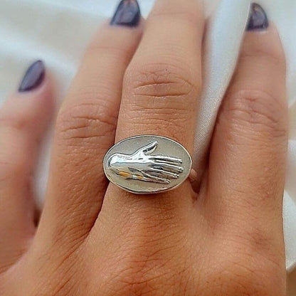 Frida Hand Ring-925 Sterling Silver Minimalistic Design - La mano- Mexico