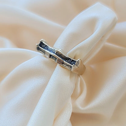 Handmade Silver 1967 Classic Car Ring: Bold Automotive Jewelry