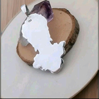 Frida Kahlo Pendant: 925 Sterling Silver Artistic Necklace