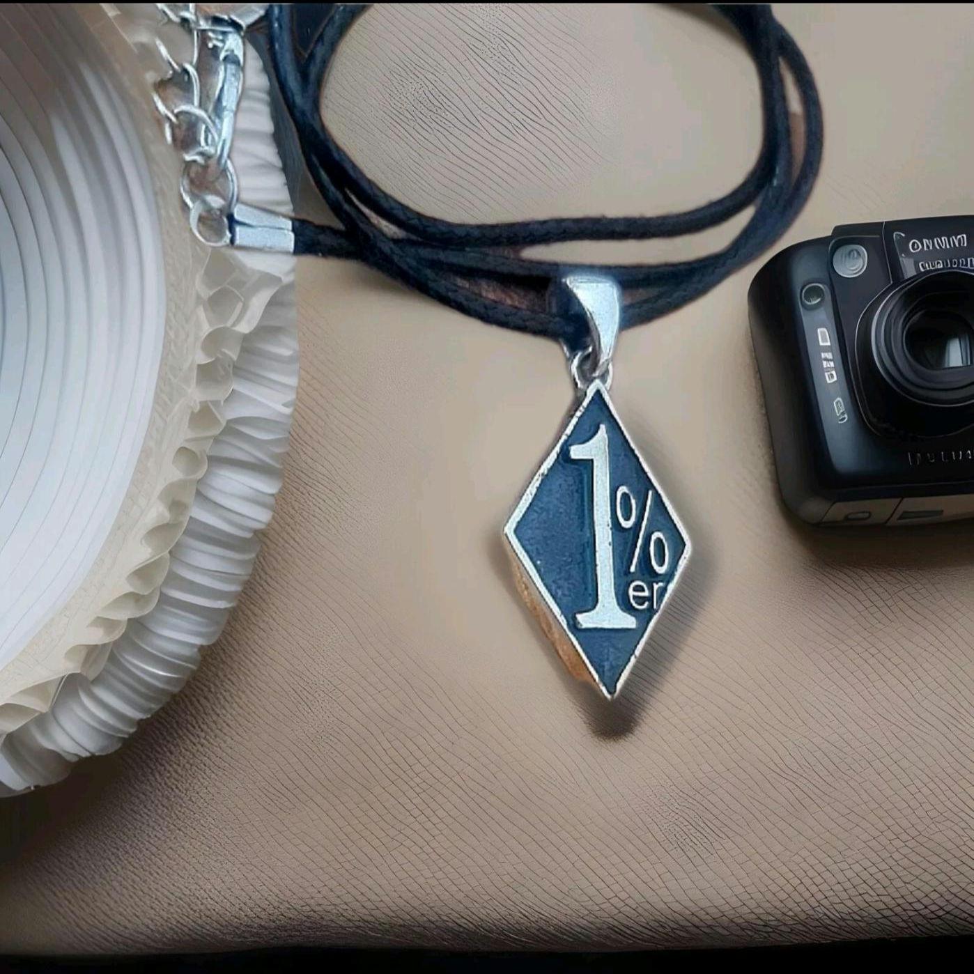 Handmade 1%er Pendant - A Bold and Unconventional Biker Pendant