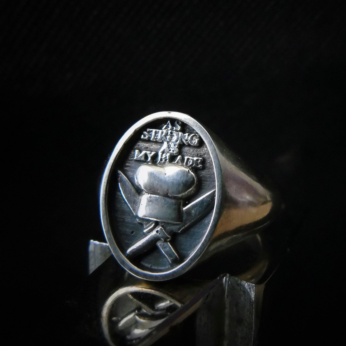 Handmade 925 Sterling Silver Chef Ring: Culinary Gift
