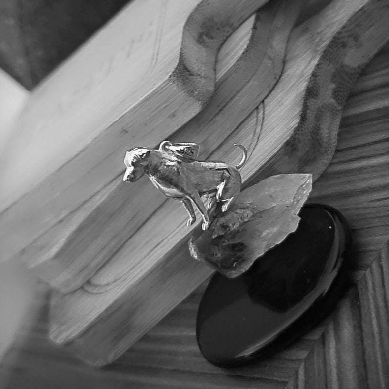 Handmade Labrador Retriever Pendant: Minimalist Sterling Silver Dog Silhouette