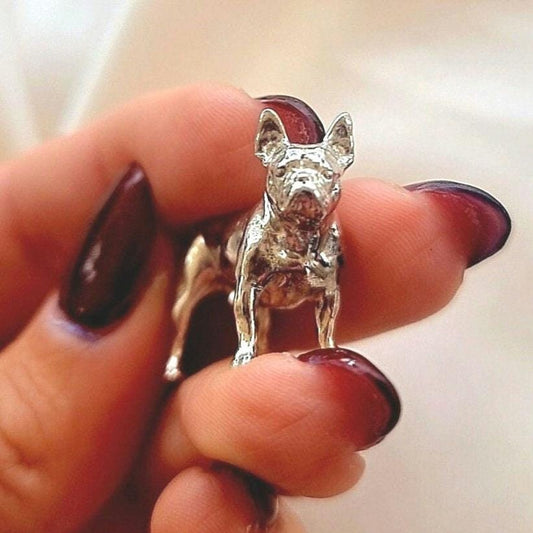 Handmade 925 Silver French Bulldog Pendant Necklace: Dog Lover Gift