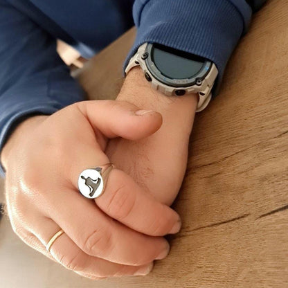 Handmade 925 Silver Yoga Ring: Meditation Pose Design