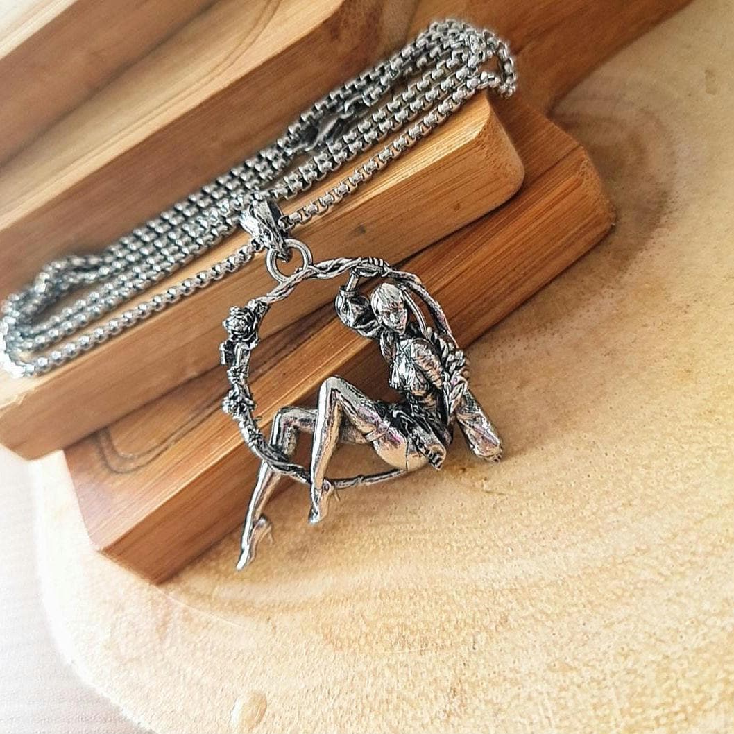 Dancing wreath girl in High heels Necklace- anime Cosplay