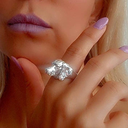 Handmade 925 Silver Hungarian Vizsla Dog Ring: Animal Lover Gift