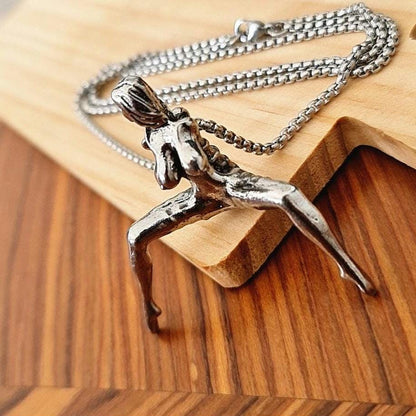 Oversized  nude Women Necklace, Hip Hop Cosplay Jewelry For Men& Women