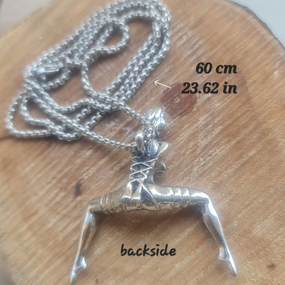 Oversized  nude Women Necklace, Hip Hop Cosplay Jewelry For Men& Women