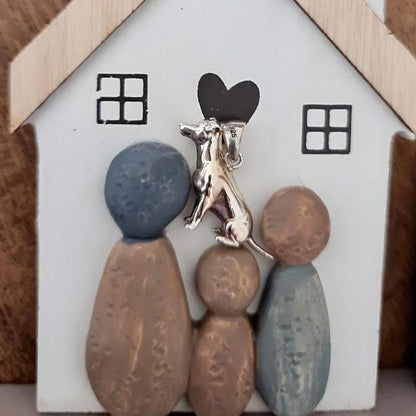 Handmade Sterling Silver Jack Russell Dog Pendant: Minimalist 925 Silver