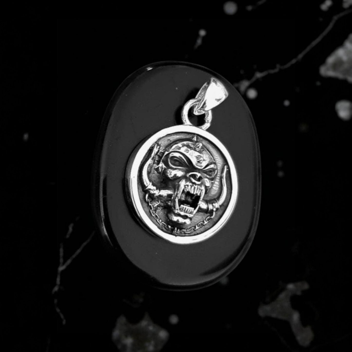 Motorhead Snaggletooth War Pig Pendant-Solid 925  Sterling Silver-Heavy Duty Design for the Ultimate Rockstar -