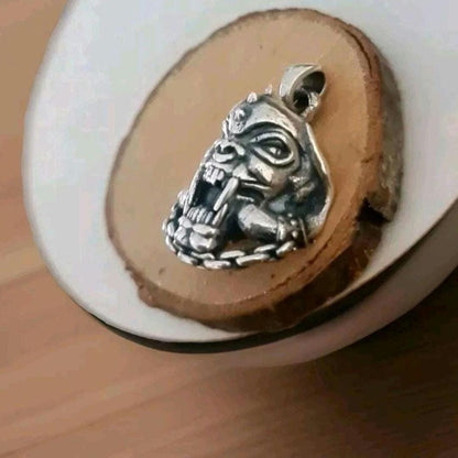 Motorhead Snaggletooth War Pig Pendant-  Sterling Silver-Heavy Duty Design for the Ultimate Rockstar