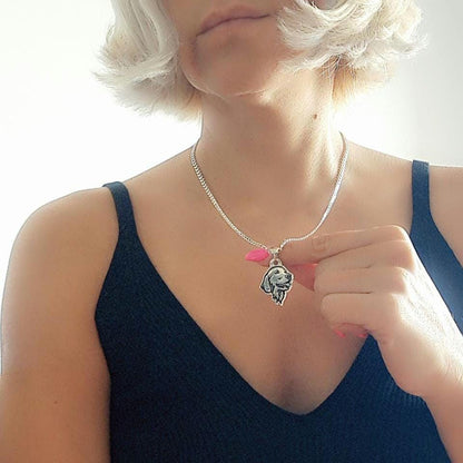 Sterling Silver Labrador Retriever Necklace: Dog Memorial Jewelry