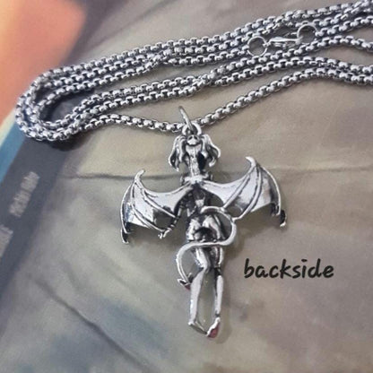 Devil Batgirl Necklace -Cosplay anime girl Batgirl-Batwoman- Batman whimsical