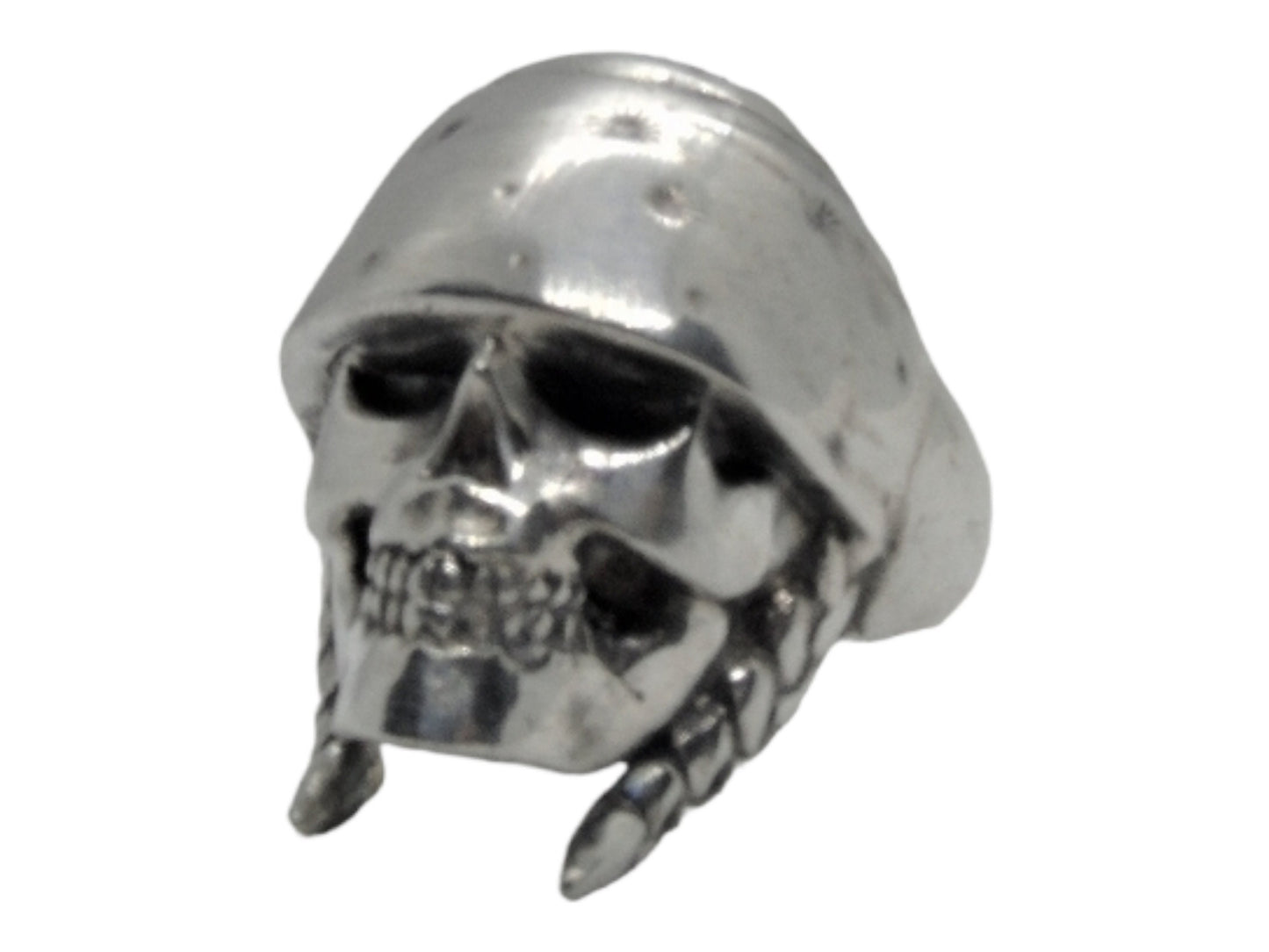 Handmade Gothic Sterling Silver Mexican Skull Ring
