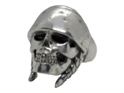 Handmade Gothic Sterling Silver Mexican Skull Ring