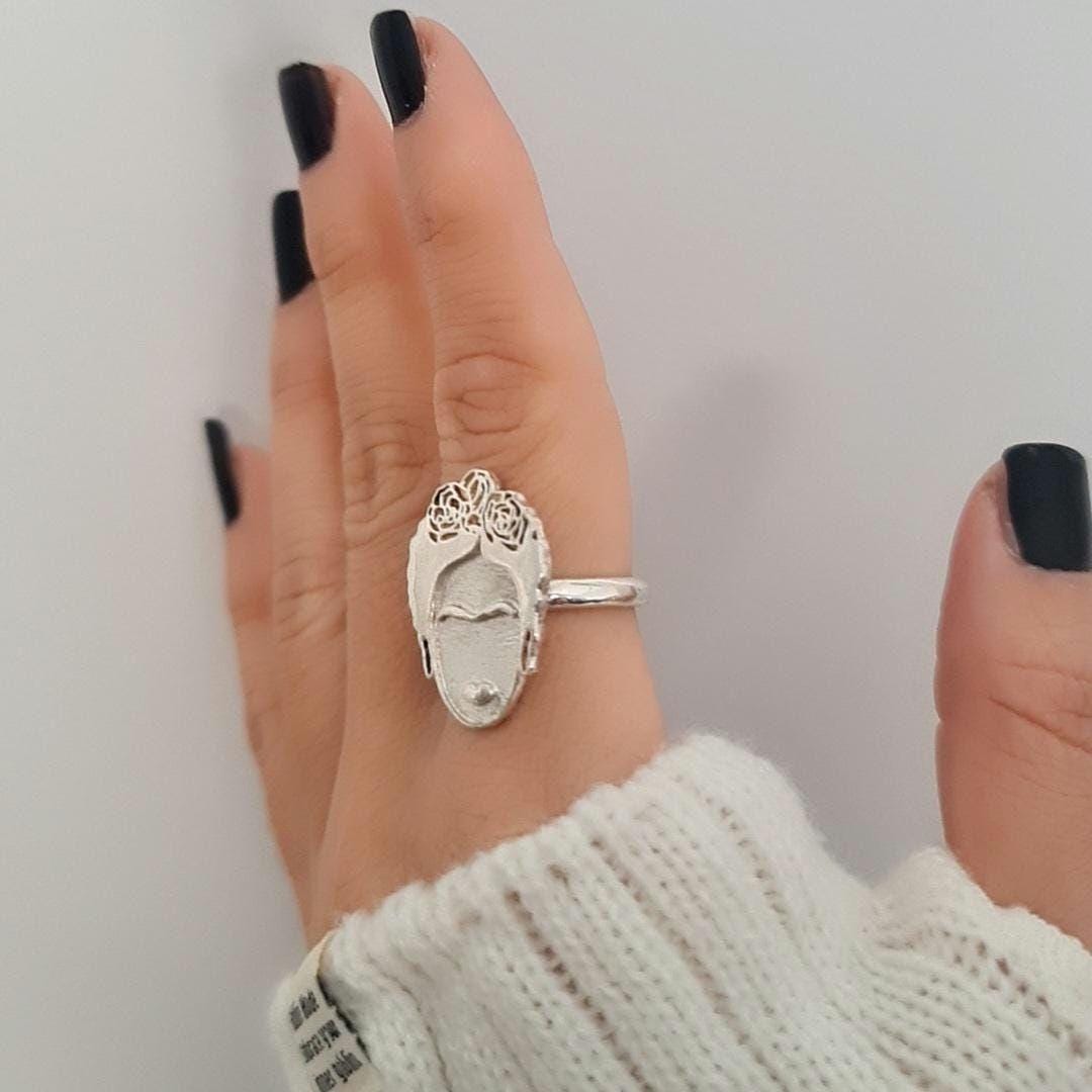 sterling silver ring - inspired by the iconic mexican painter - symbolising strength, powerand unmatched beauty