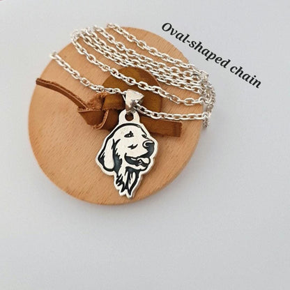 Sterling Silver Labrador Retriever Necklace: Dog Memorial Jewelry