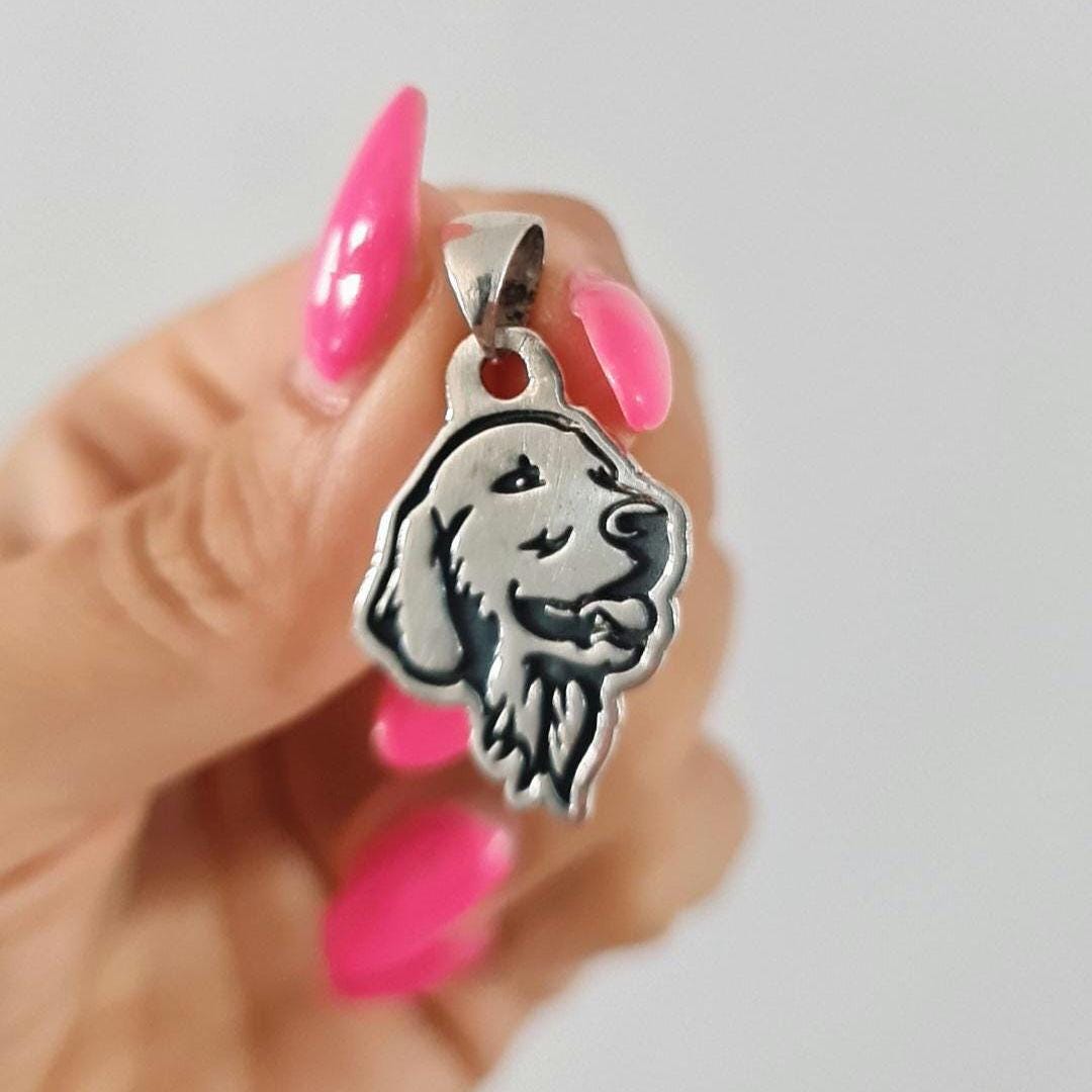 Sterling Silver Labrador Retriever Necklace: Dog Memorial Jewelry