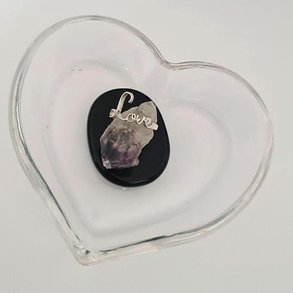 Dainty Sterling Silver Love Ring: Minimalist Promise Jewelry