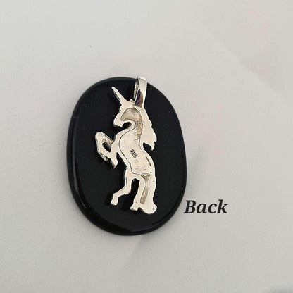 Handmade Sterling Silver Unicorn Necklace: Fantasy Mythology Charm