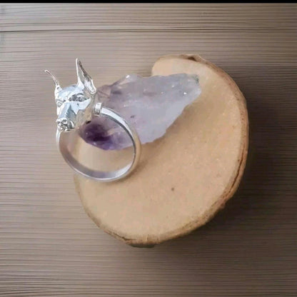 Handmade 925 Silver Doberman Pinscher Ring: Pet Lover Jewelry