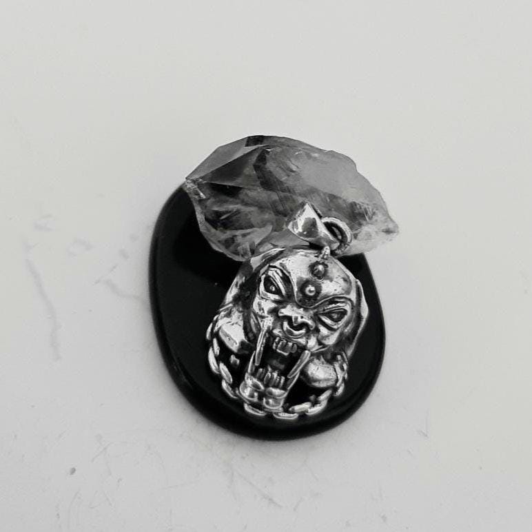 Motorhead Snaggletooth War Pig Pendant-  Sterling Silver-Heavy Duty Design for the Ultimate Rockstar