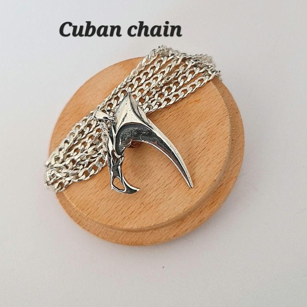 Aphelios Weapon Necklace – Sterling Silver 925 Severum Pendant – LoL Cosplay Accessory – LoL Collectible Jewelry –