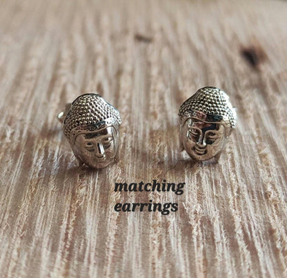 Handmade Silver Buddha Head Ring: Boho Hippie Jewelry