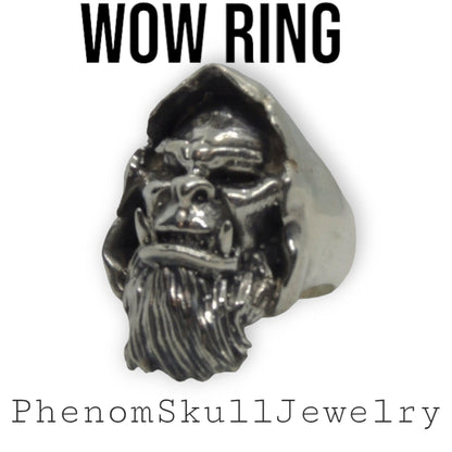 Handmade Gothic Sterling Silver 925 Ring - Warcraft Blizzard Fan