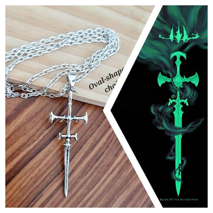 Sterling Silver Viego Sword Pendant: League of Legends, Handmade