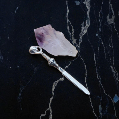 Handmade Sterling Silver Anduin Lothar Sword Pendant - Warcraft Jewelry