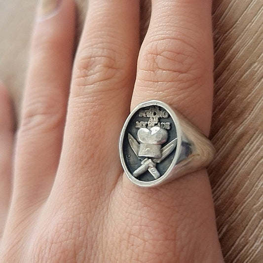 Handmade 925 Sterling Silver Chef Ring: Culinary Gift