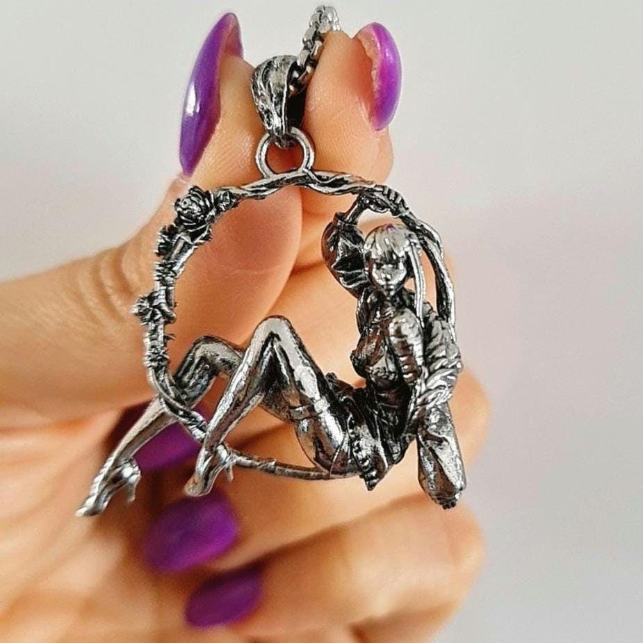 Dancing wreath girl in High heels Necklace- anime Cosplay