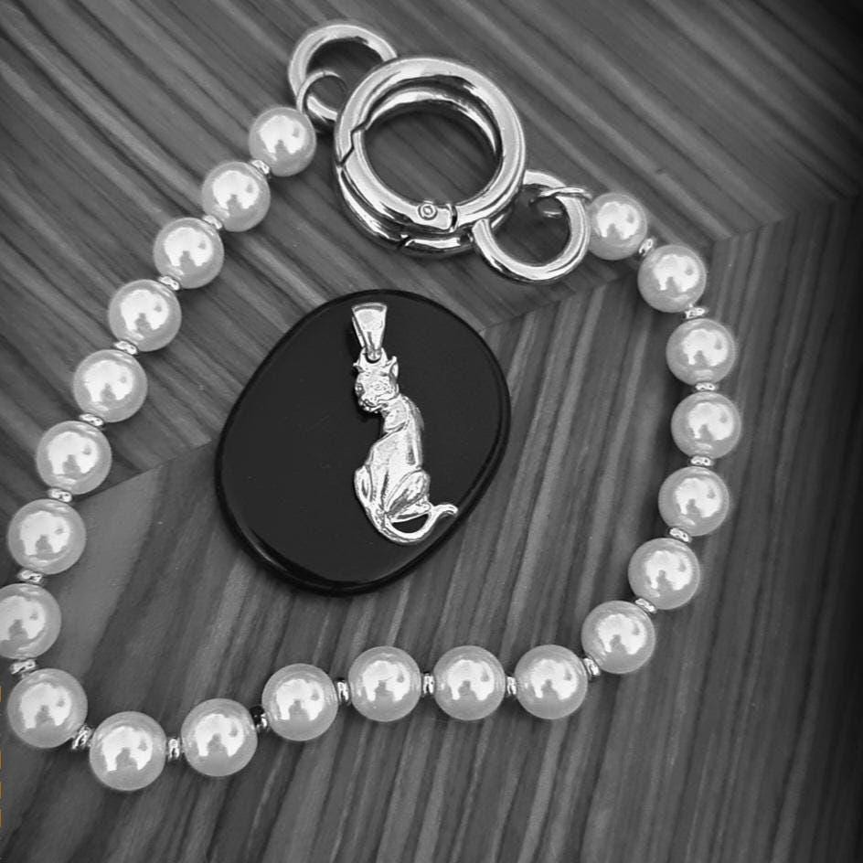 Handcrafted Sterling Silver Cat Pendant: Animal Lover Jewelry