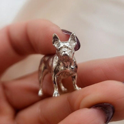 Handmade 925 Silver French Bulldog Pendant Necklace: Dog Lover Gift