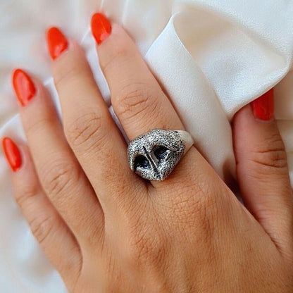 Handmade Stylish Sterling Silver Dog Nose Ring Jewelry for Dog Lovers