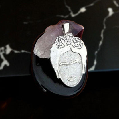 Inspired by the iconic Mexican painter charm Artistic modern   925 sterling silver -  4 cm charm