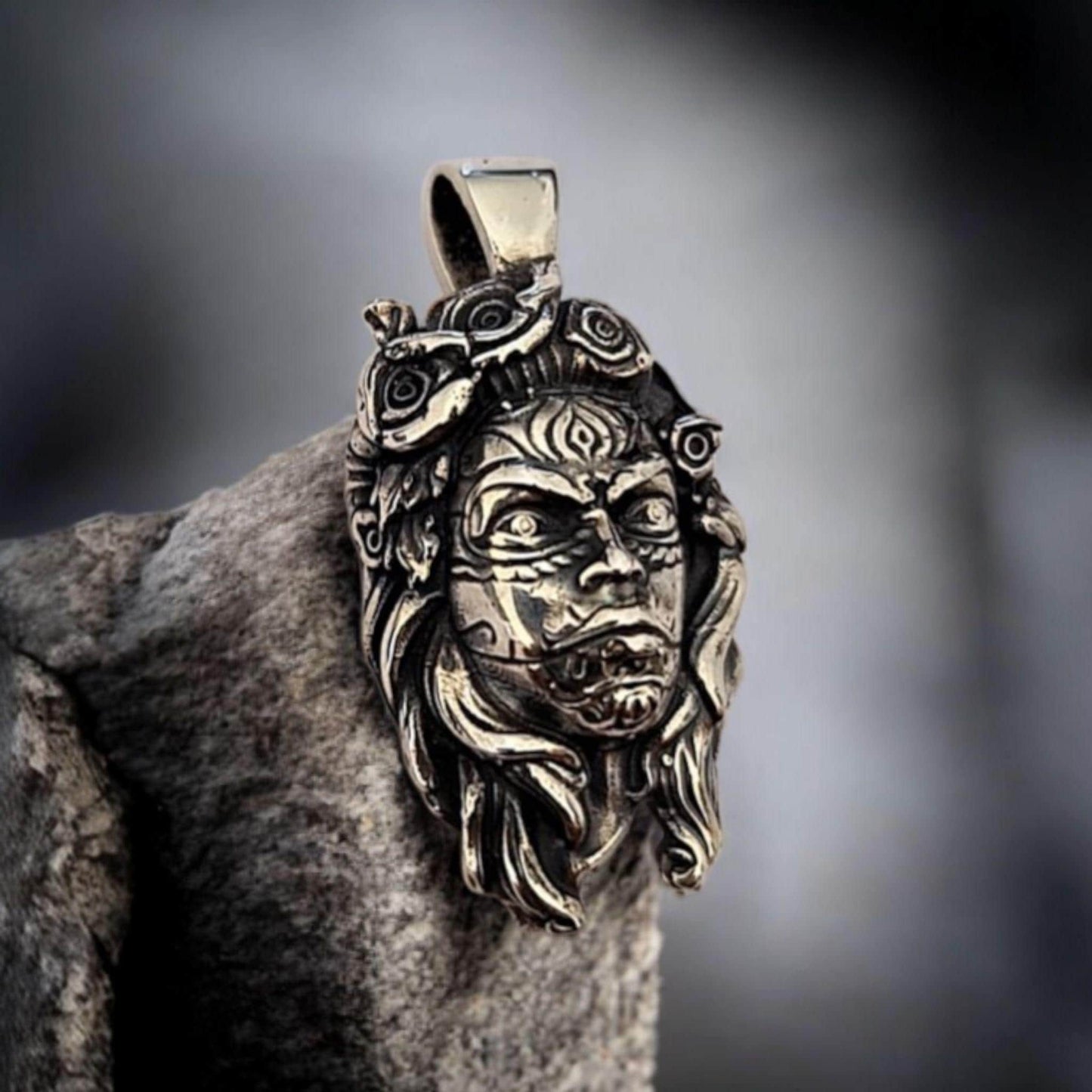 Catrina Pendant • Sugar Skull Necklace • Dia De Los Muertos Jewelry • Gothic Mexican Sterling Silver