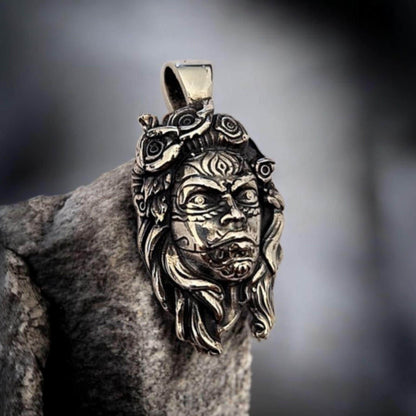 Catrina Pendant • Sugar Skull Necklace • Dia De Los Muertos Jewelry • Gothic Mexican Sterling Silver