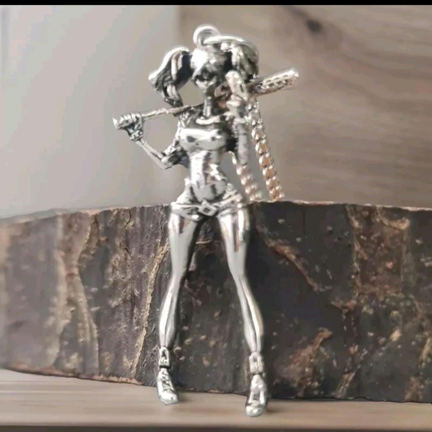 Baseball Girl  Necklace  Casual Fashion , anime,  retro Baseball jewellery