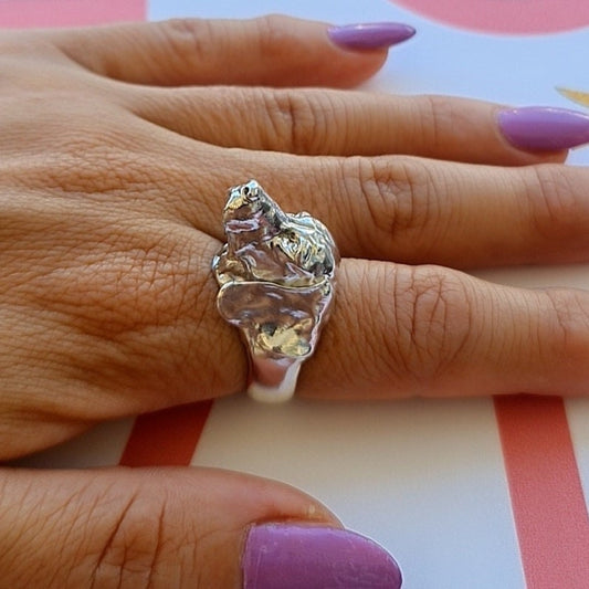 Handmade 925 Silver Hungarian Vizsla Dog Ring: Animal Lover Gift