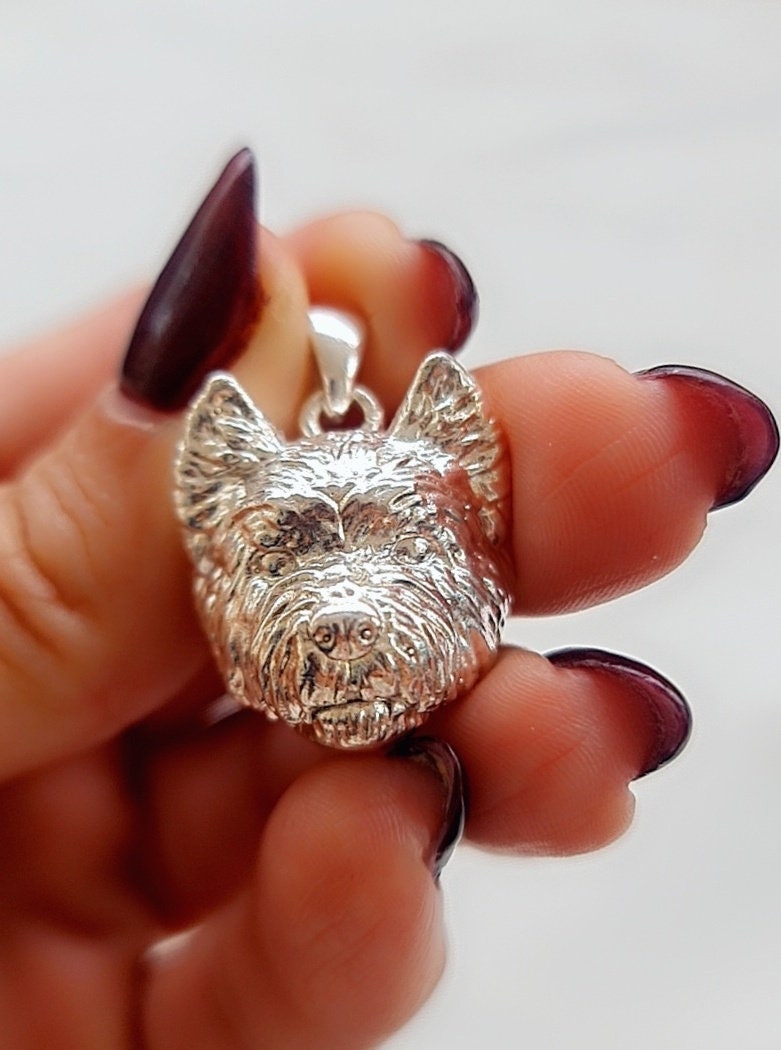 Handmade Sterling Silver Westie Pendant - Dog Lover Gift