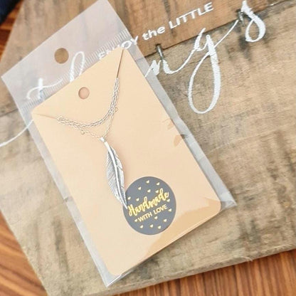 Delicate Feather Necklace  925 Sterling Silver – 45cm Chain – Minimalist Boho