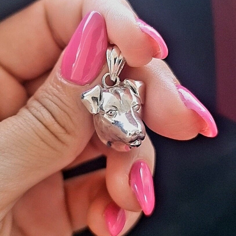 Handmade Sterling Silver Jack Russell Dog Pendant - Minimalist Jewelry