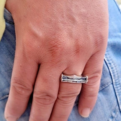 Handmade Silver 1967 Classic Car Ring: Bold Automotive Jewelry