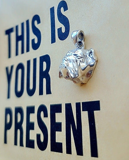Handmade English Bulldog Pendant: Sculpted 925 Silver Dog Jewelry