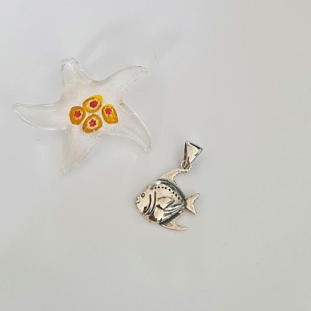 Exotic Fish Pendant - Handmade 925 Sterling Silver Sea Animal Necklace - Minimalist