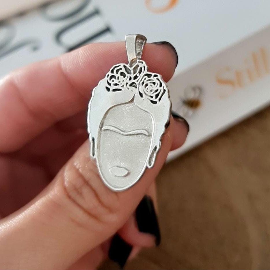 Inspired by the iconic Mexican painter charm Artistic modern   925 sterling silver -  4 cm charm