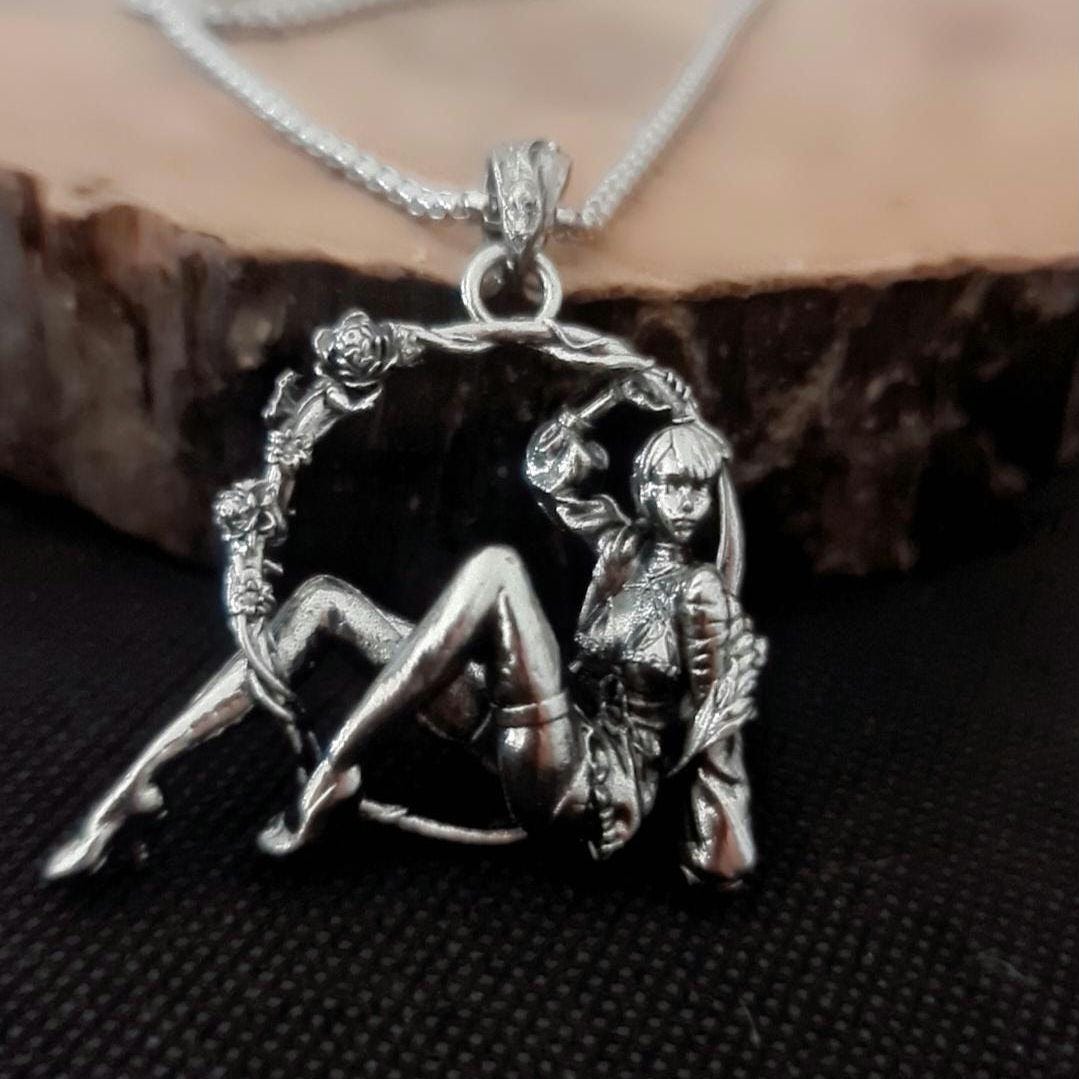 Dancing wreath girl in High heels Necklace- anime Cosplay